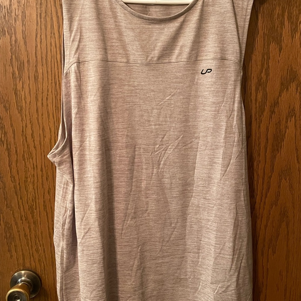 Light Tan Sleeveless Tee Shirt
